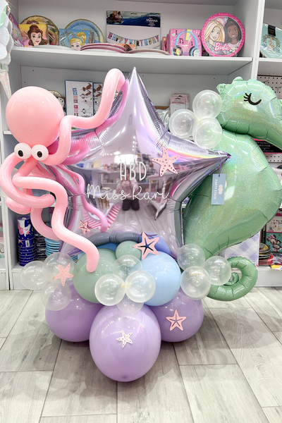 Base Globos Debajo del Mar