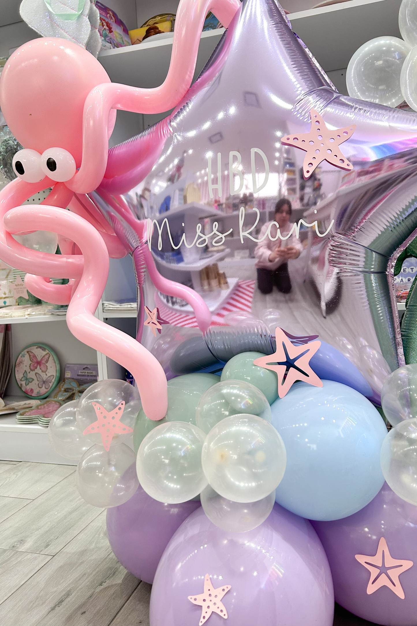 Base Globos Debajo del Mar