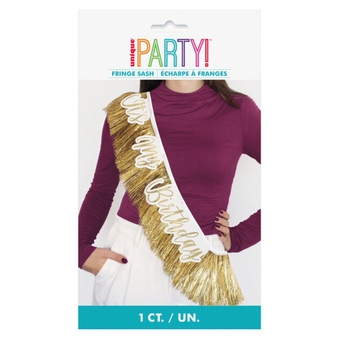 Birthday Fringe Sash