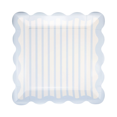 Blue Striped 10" Plate