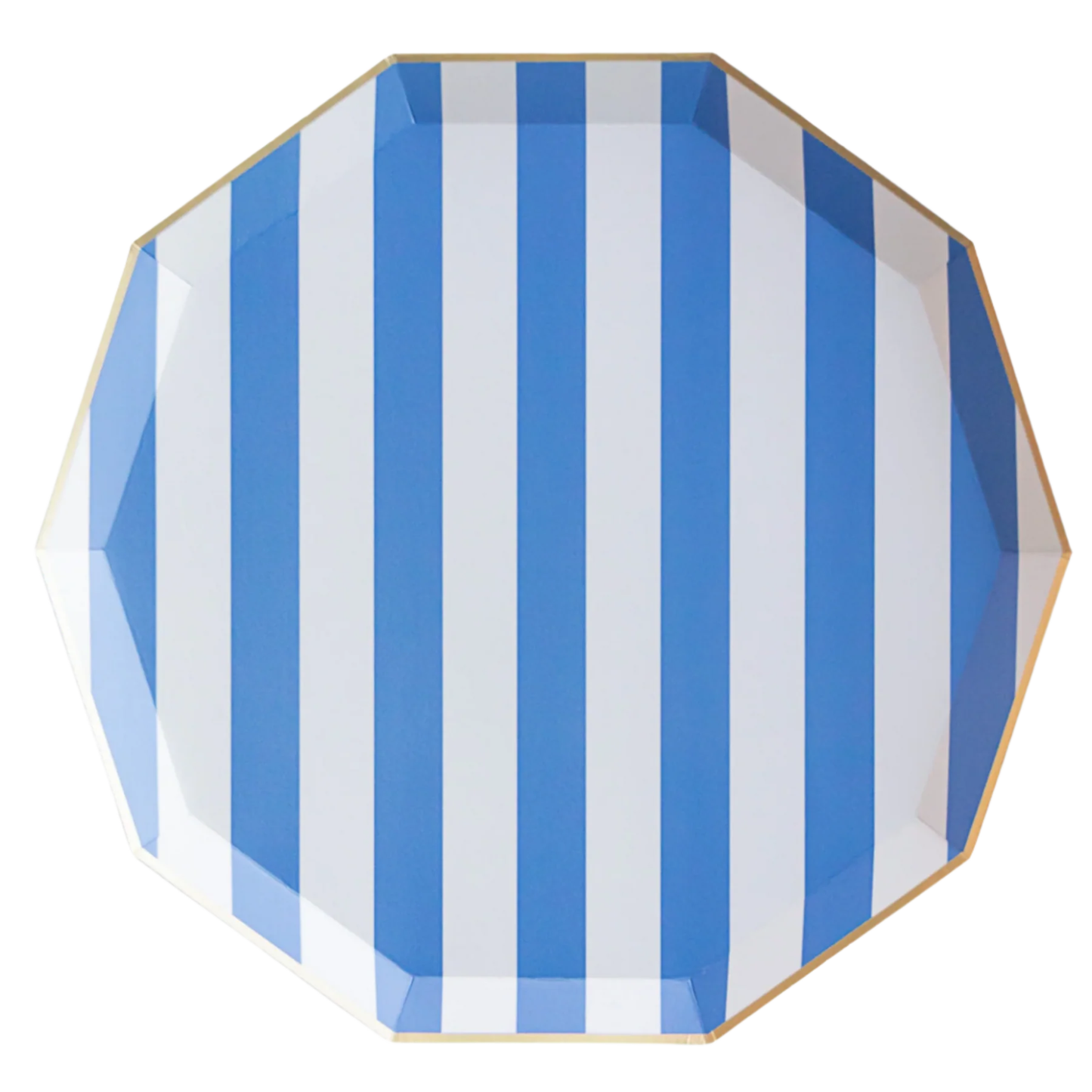 Blue Stripe Plates