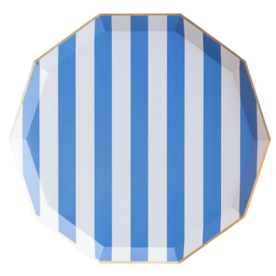 Blue Stripe Plates