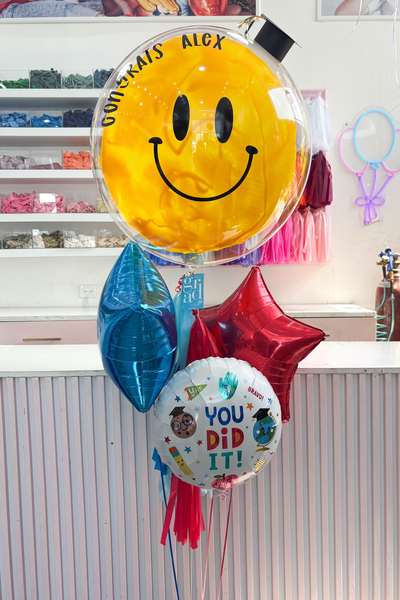 Bouquet Globo Burbuja Grad Simily Face Boy