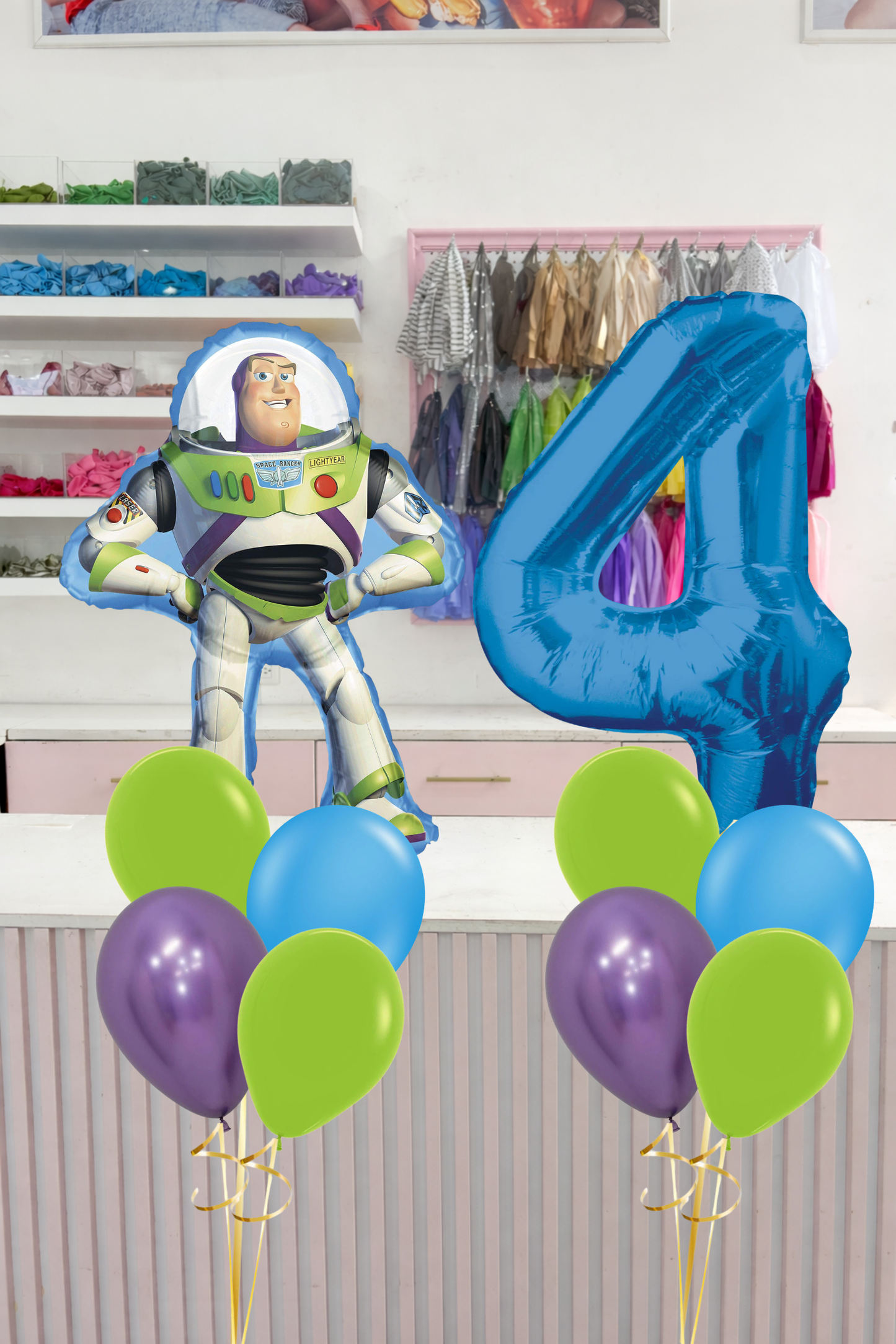 Bouquet Globos Lightyear + Número