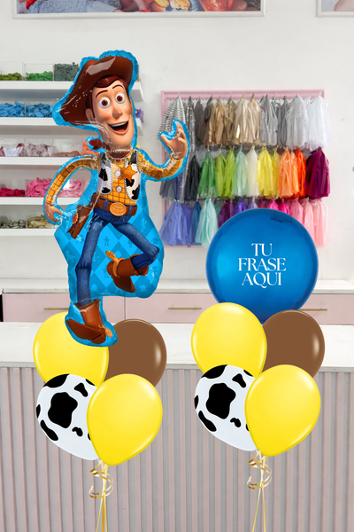 Bouquet Globos Woody + Esfera