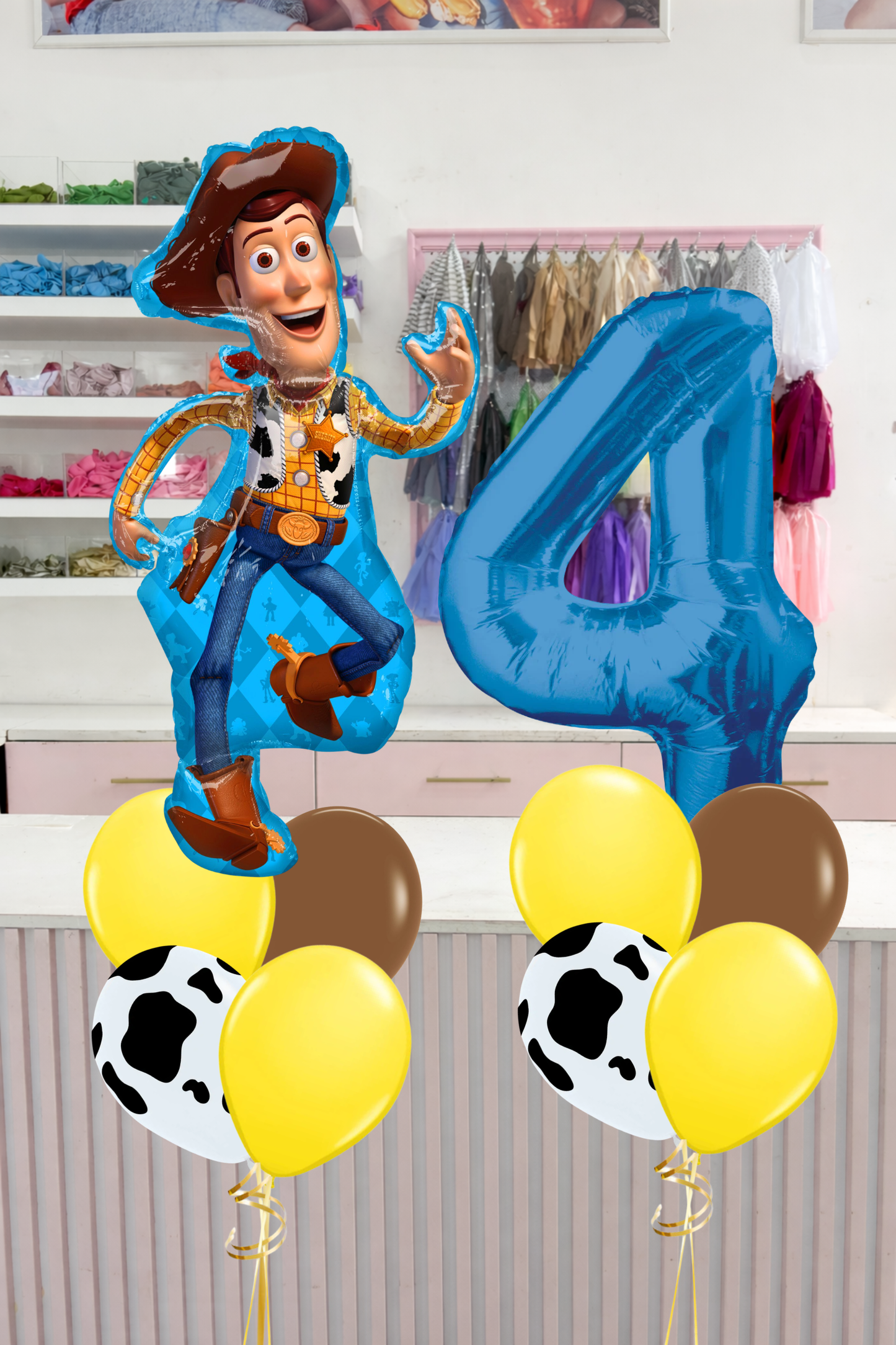 Bouquet Globos Woody +  Número