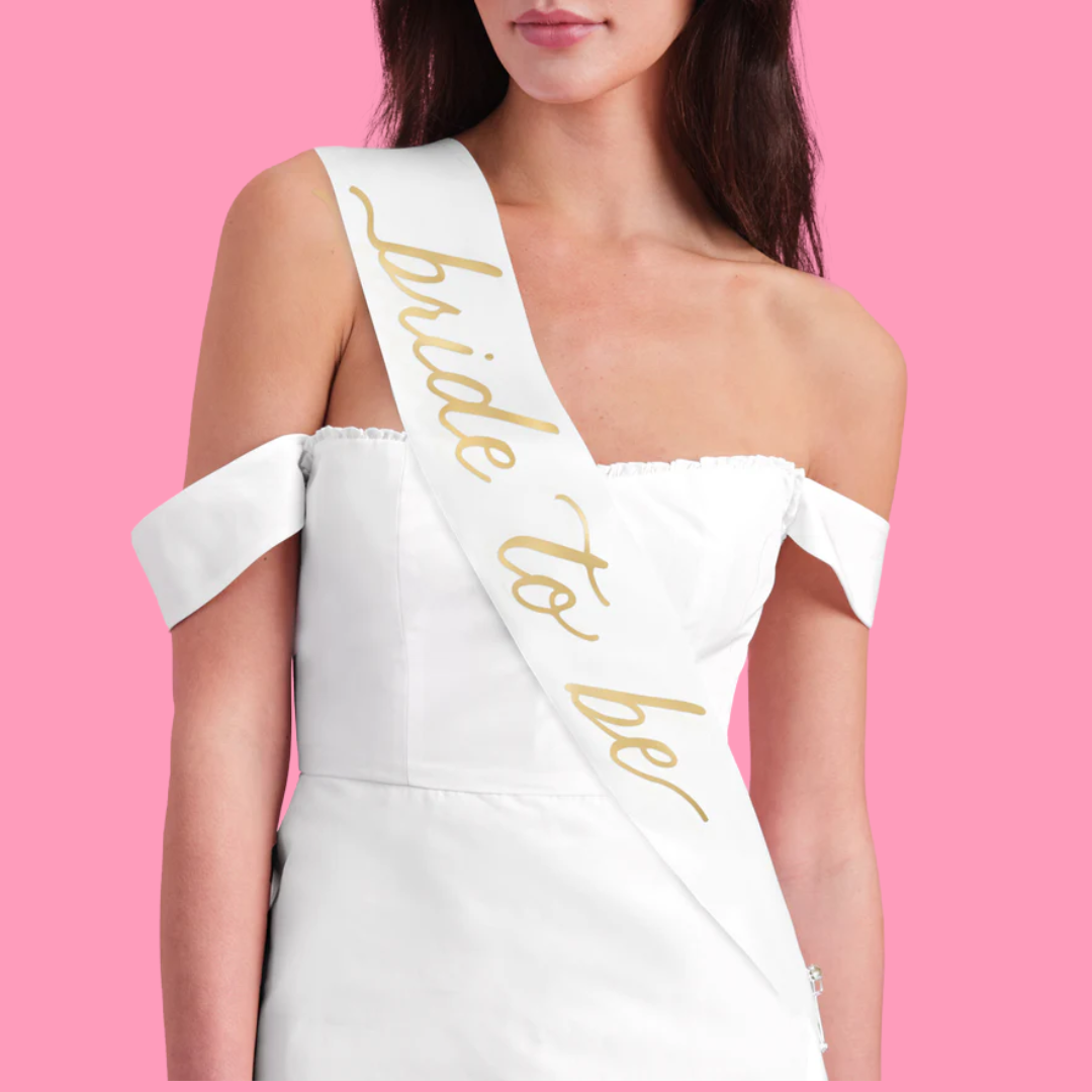 Bride to Be Gold Sash