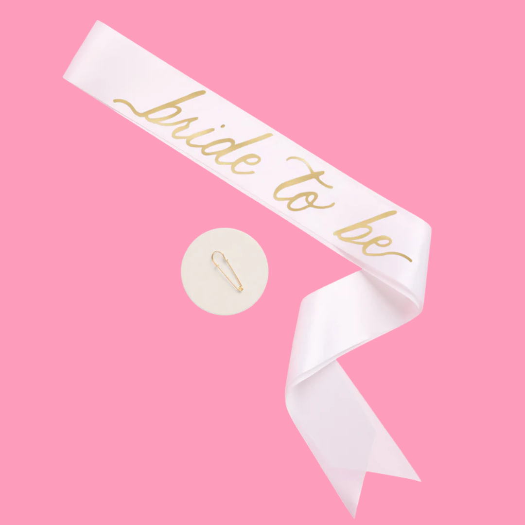 Bride to Be Gold Sash
