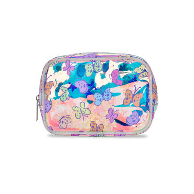Bright Butterflies Clear Cosmetic Bag