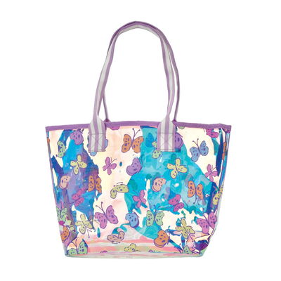 Bright Butterflies Clear Tote Bag