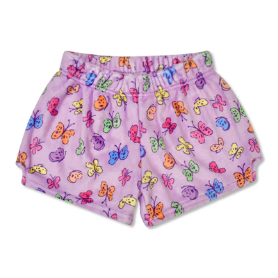 Bright Butterflies Plush Shorts