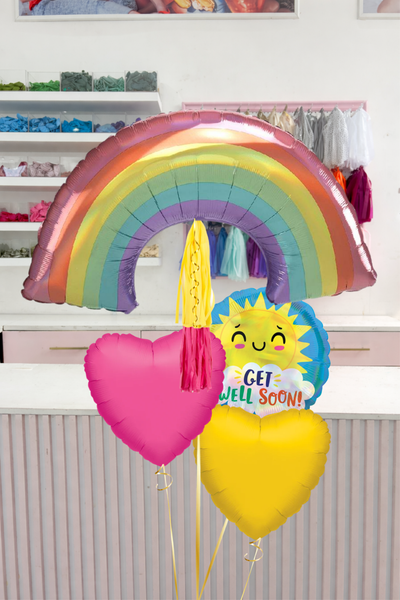 Bundle Balloons Rainbow Get Well