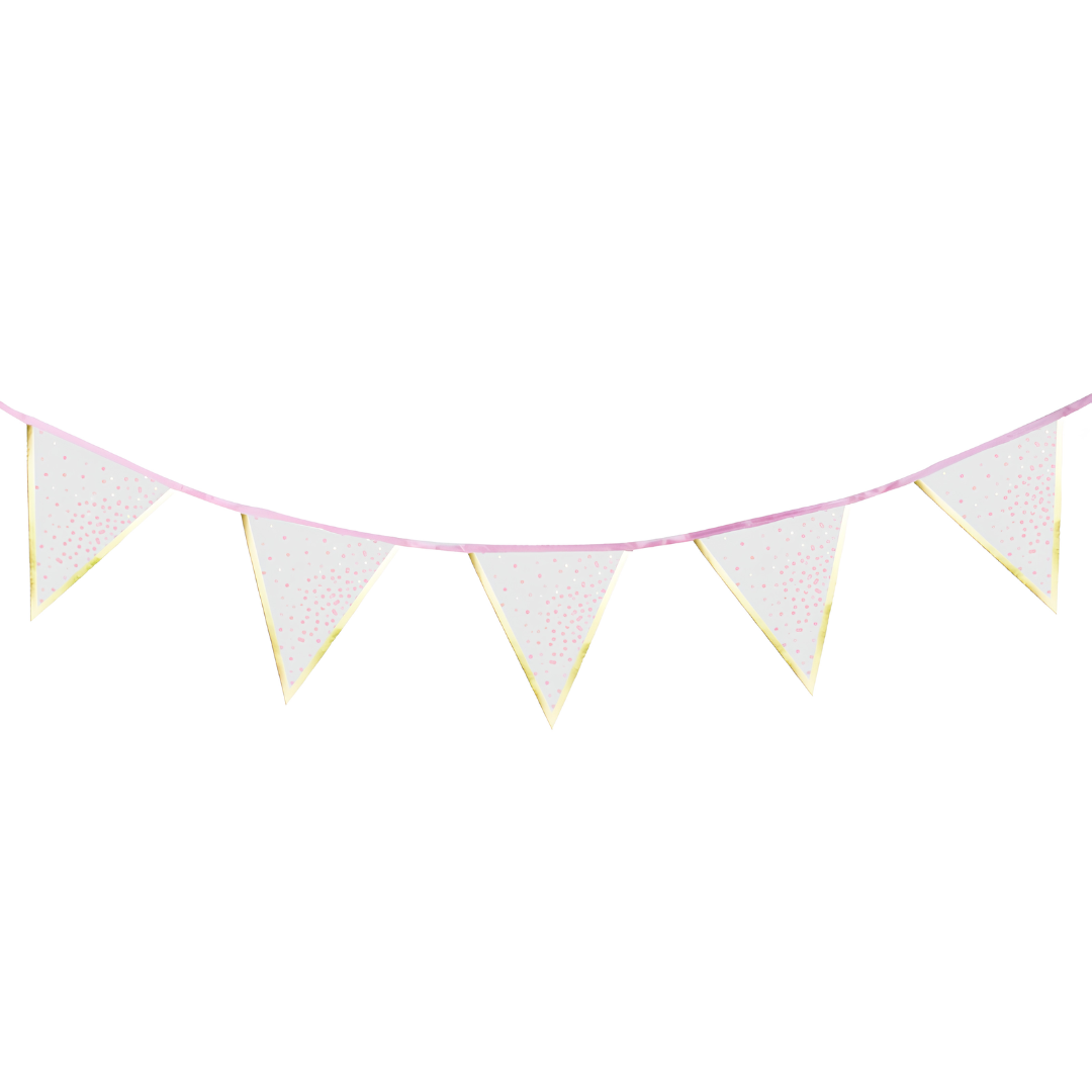Bunting Puntos Rosas