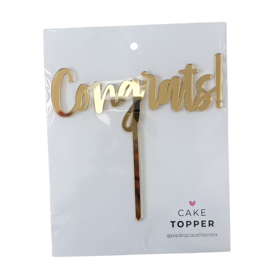 Cake Topper Congrats