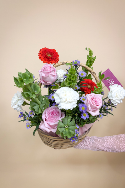 Canasta Grande Flores Mamá