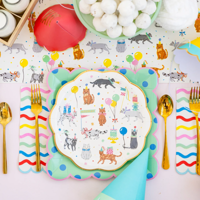Cat Party Plate