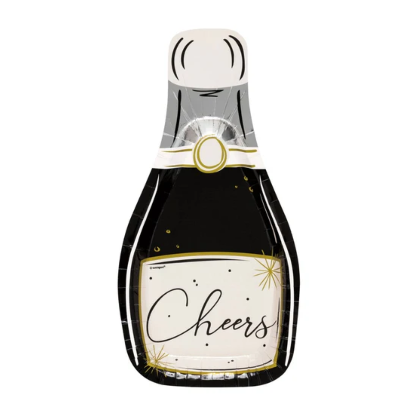 Champagne Bottle Plate