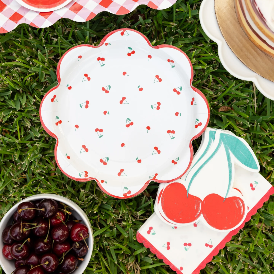 Cherries Scattered Plate