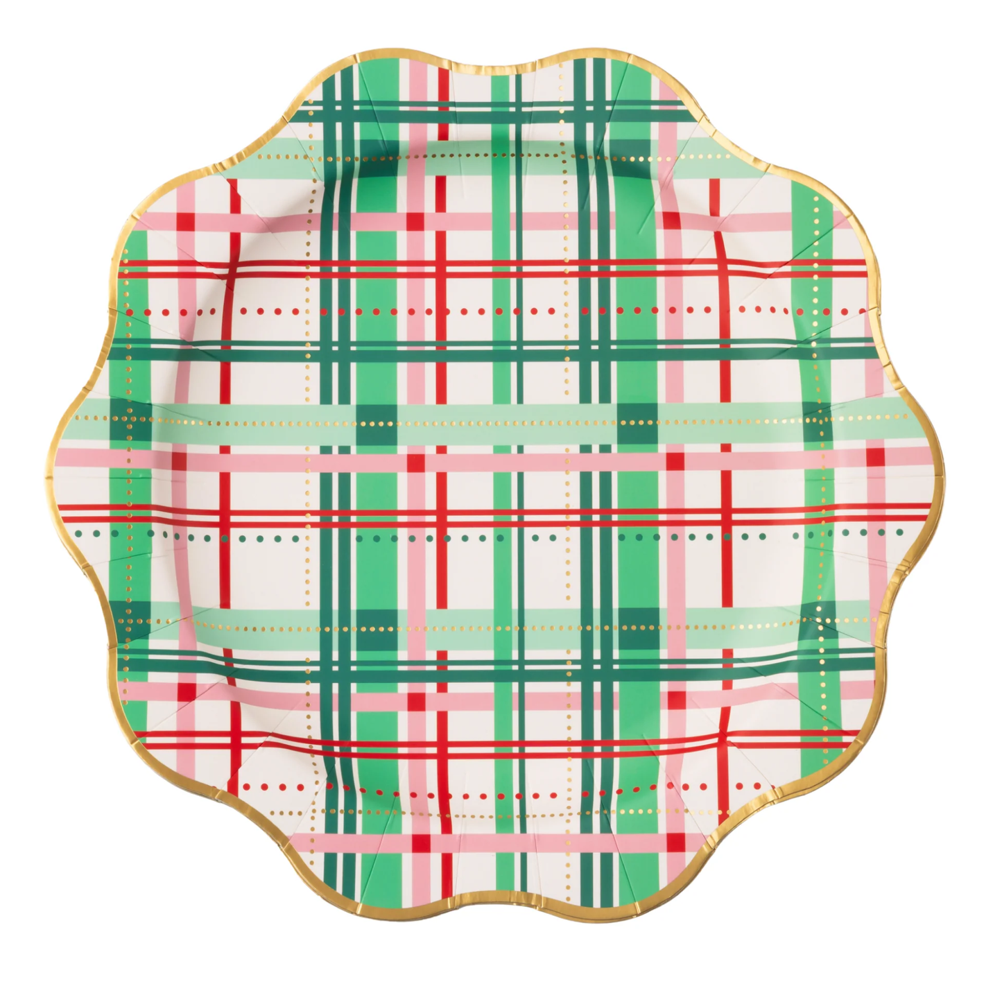 Christmas Plaid Dinner Plates