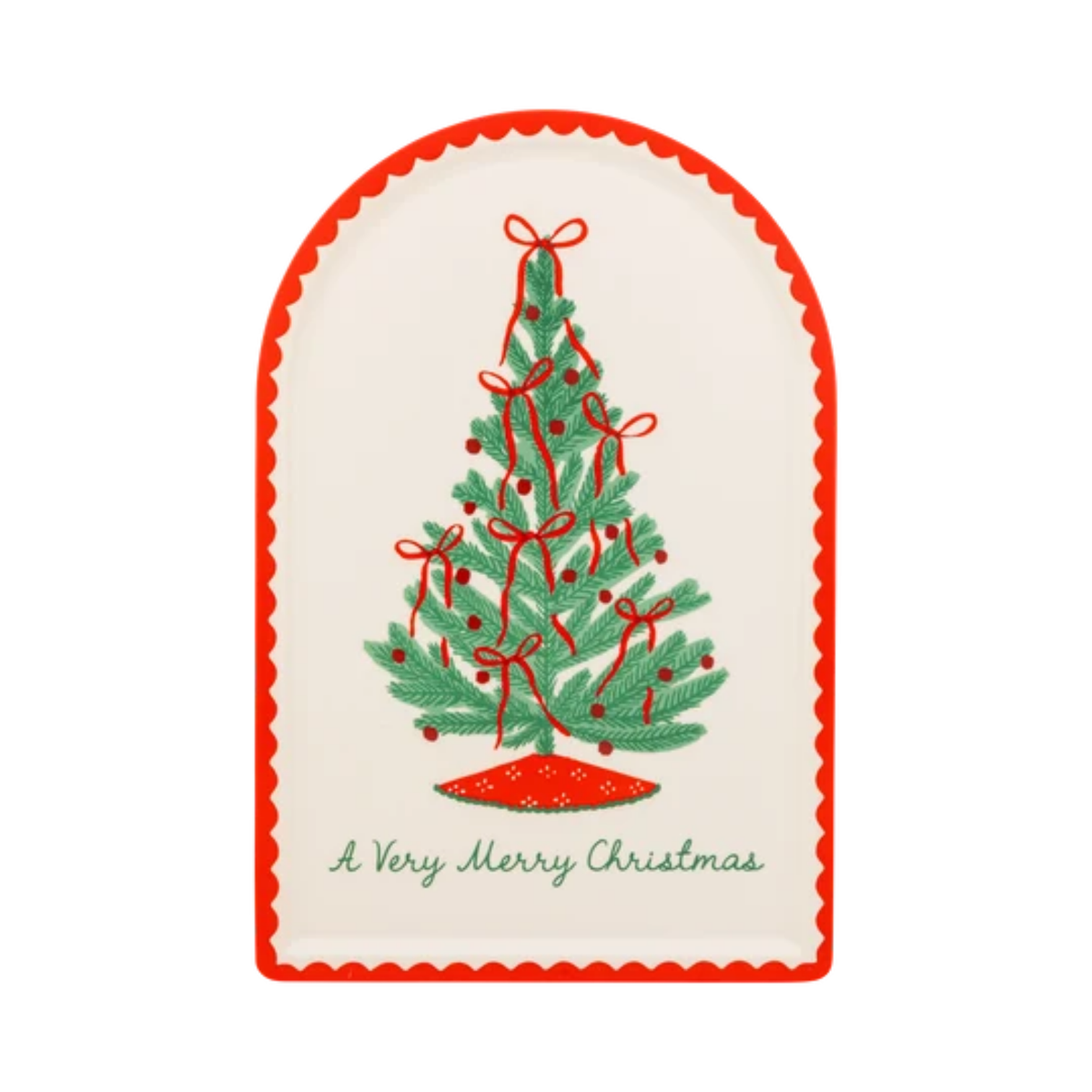 Christmas Tree Bamboo Tray