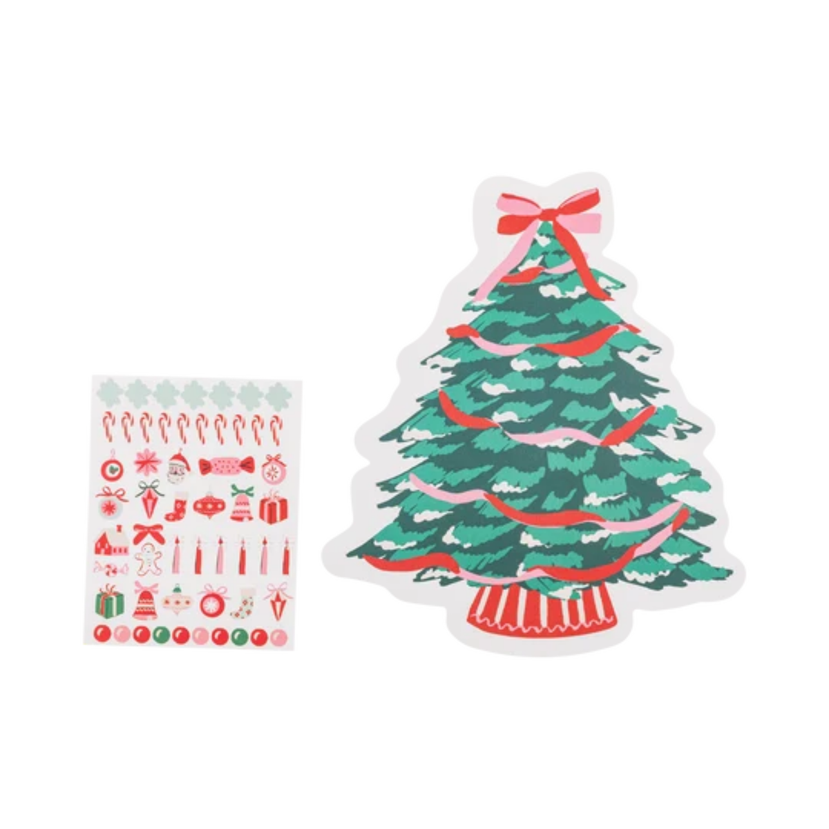 Christmas Tree Placemat with Stickers