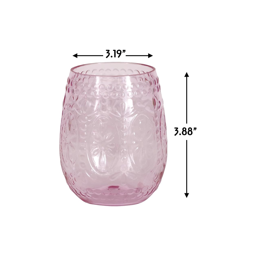 Copa de vino vintage rosa