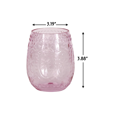 Copa de vino vintage rosa