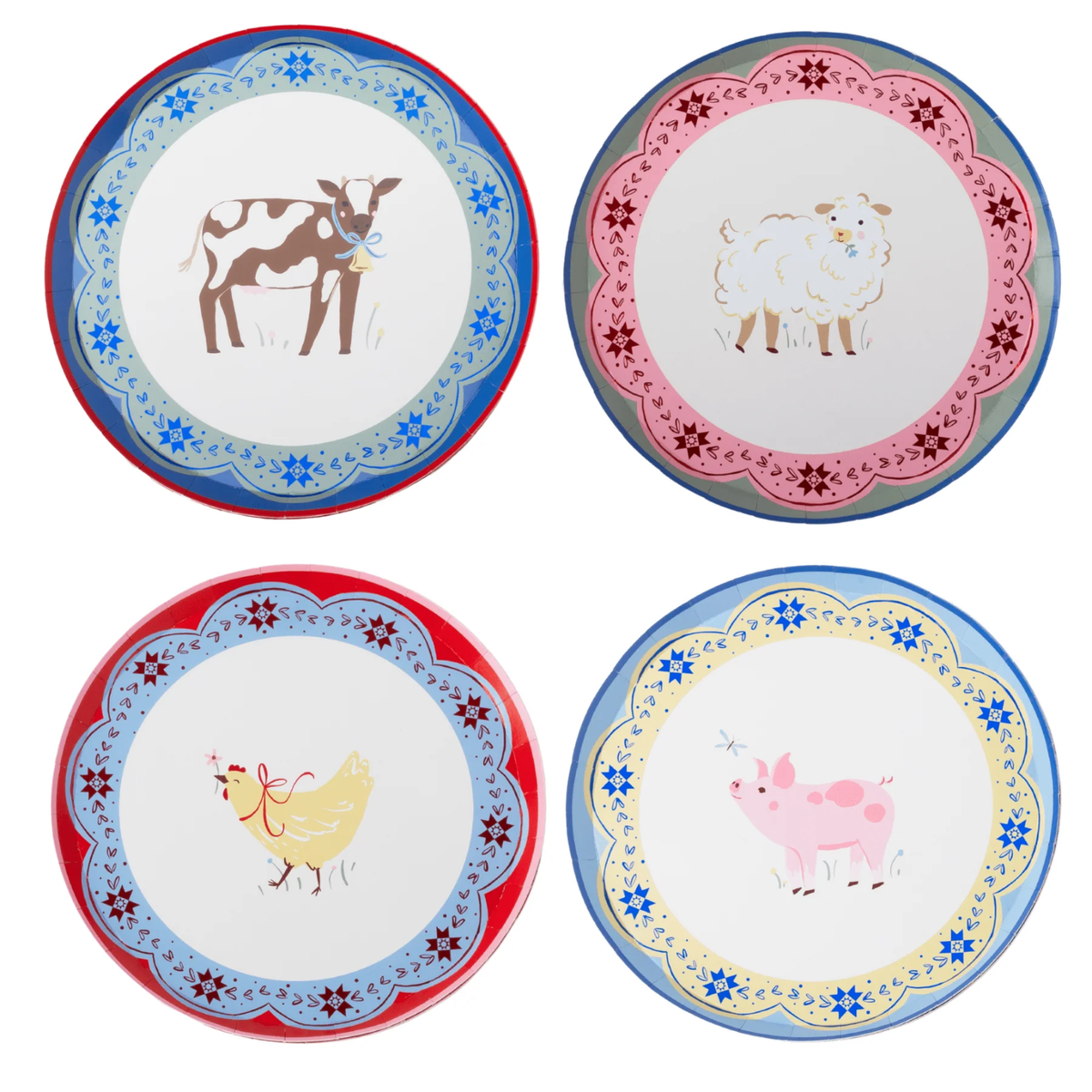 Countryside Farm Animals Small Plates (multipack)