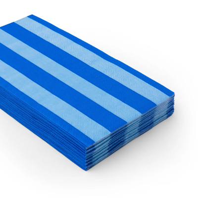 Dark & Light Blue Stripe Plates