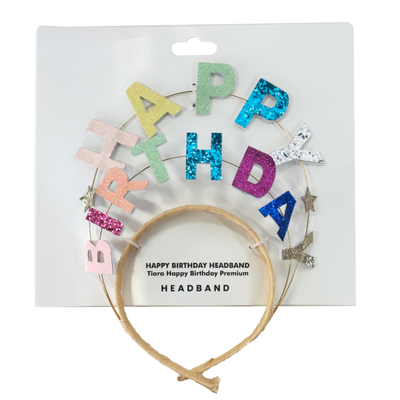Diádema Premium Happy Birthday