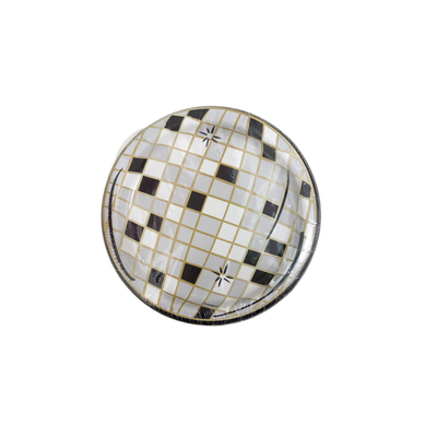Disco Ball New Year Plate 7"