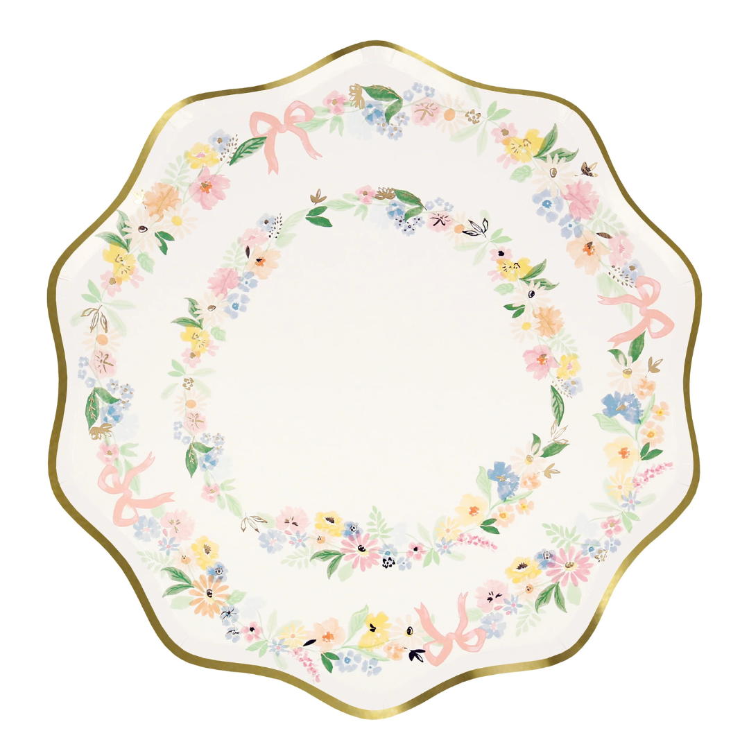 Elegant Flowers Dinner Plates