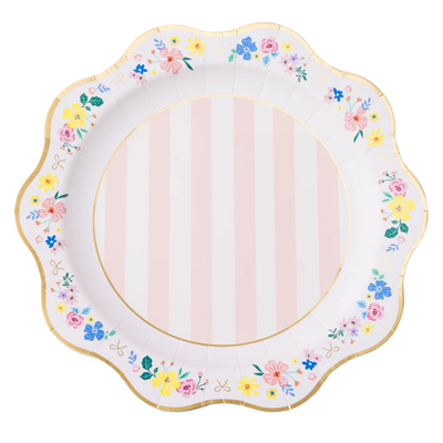 Elegant Floral Dinner Plates