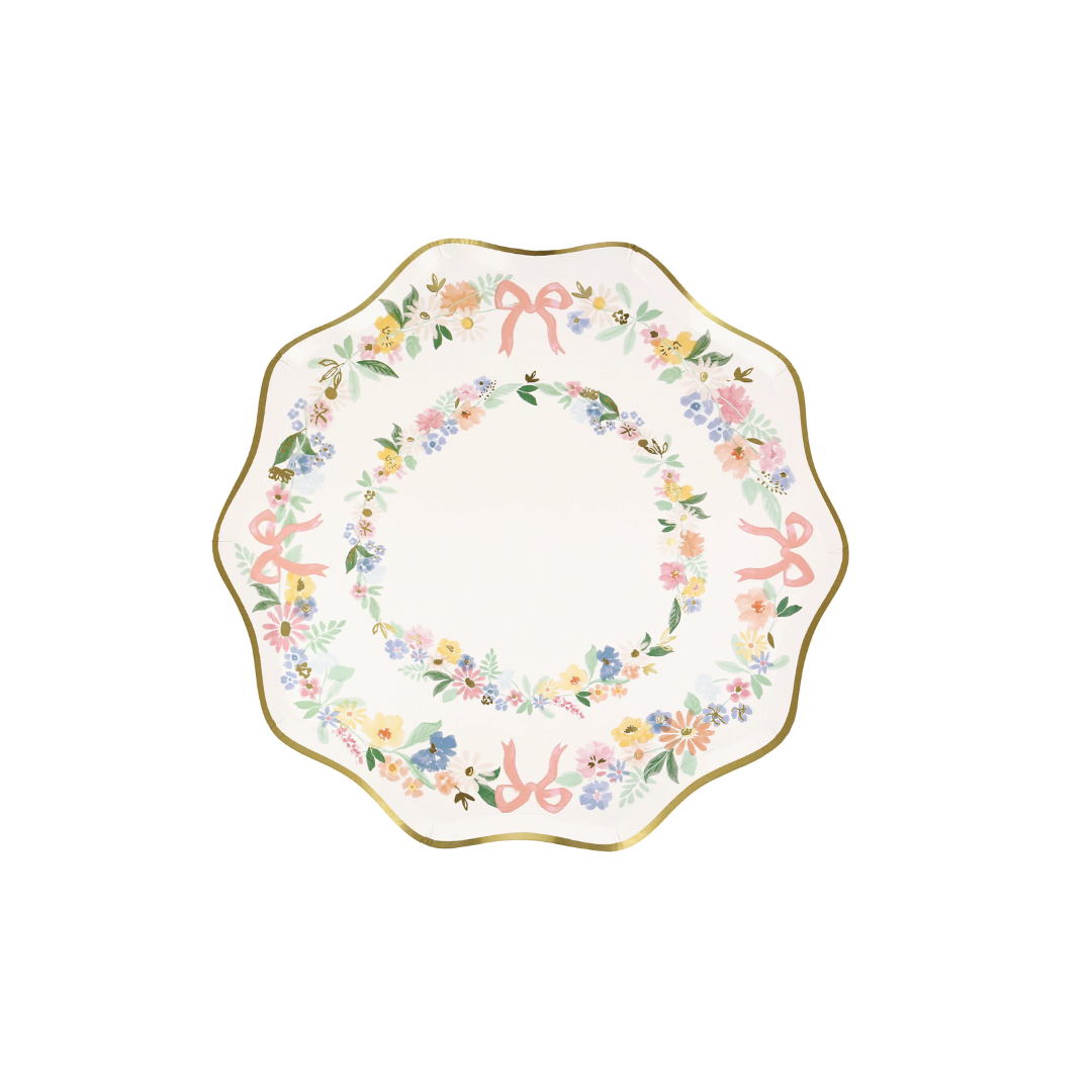 Elegant Flowers Side Plates