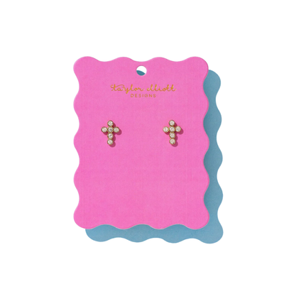 Faith Crystal Stud Earrings