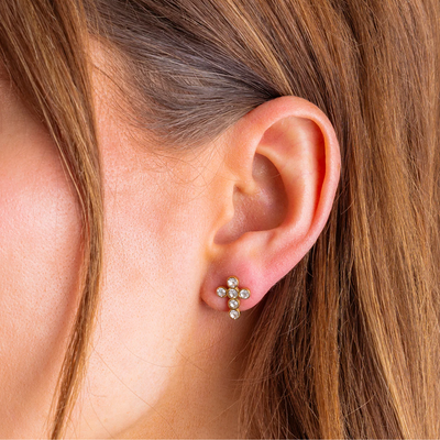 Faith Crystal Stud Earrings