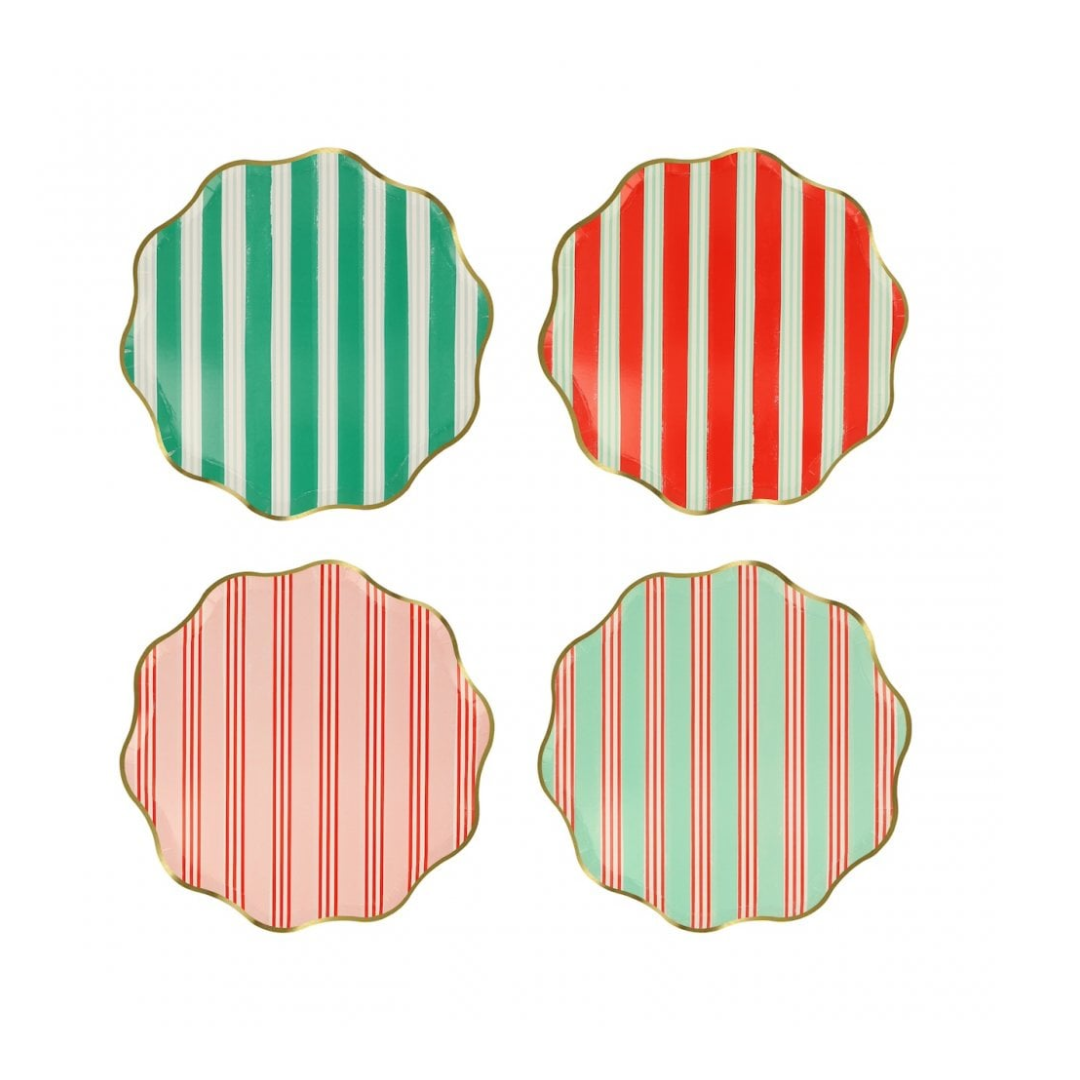 Festive Stripe Side Plates