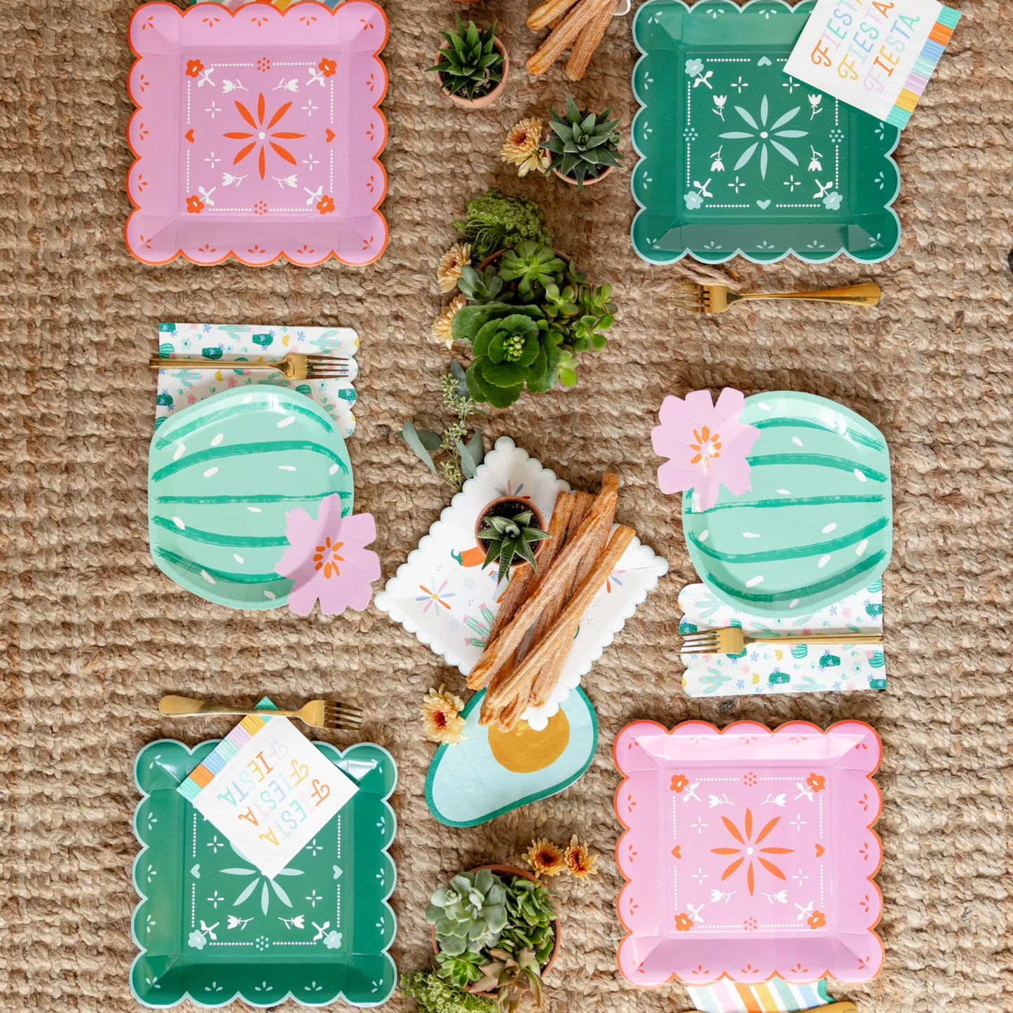 Fiesta Papel 10" Plate Set