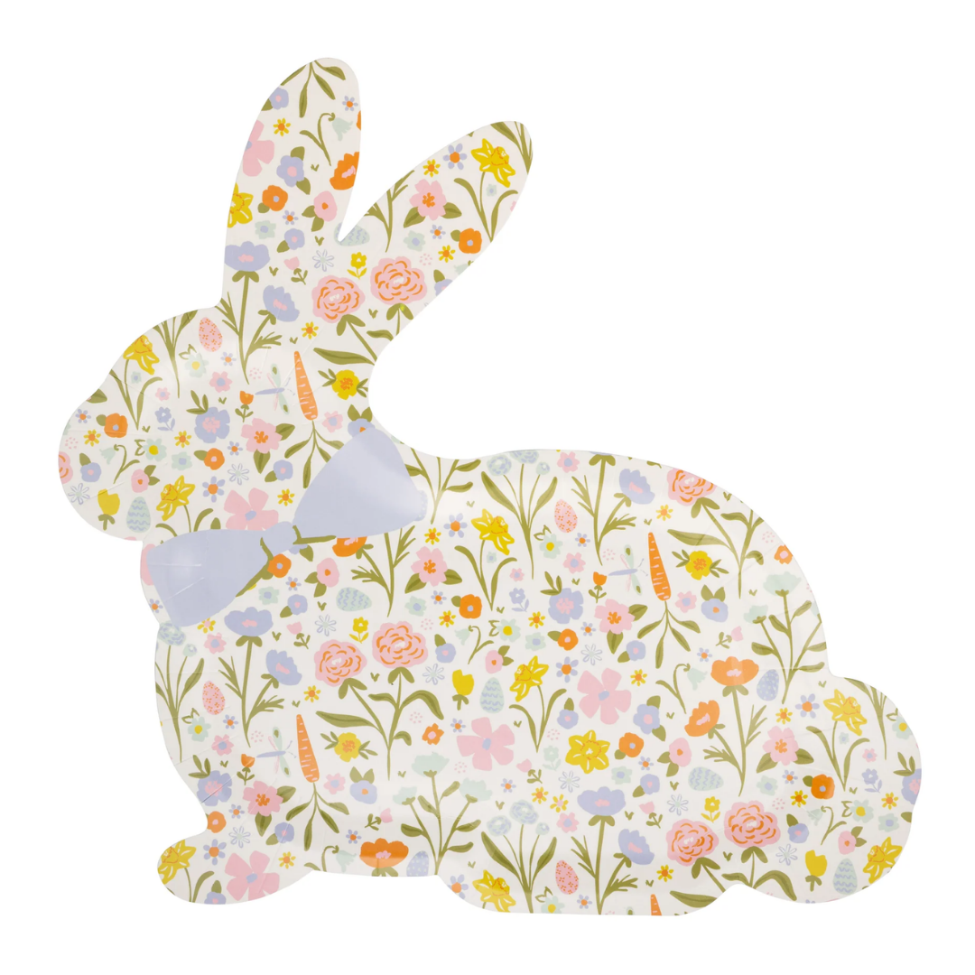 Floral Bunny Plate