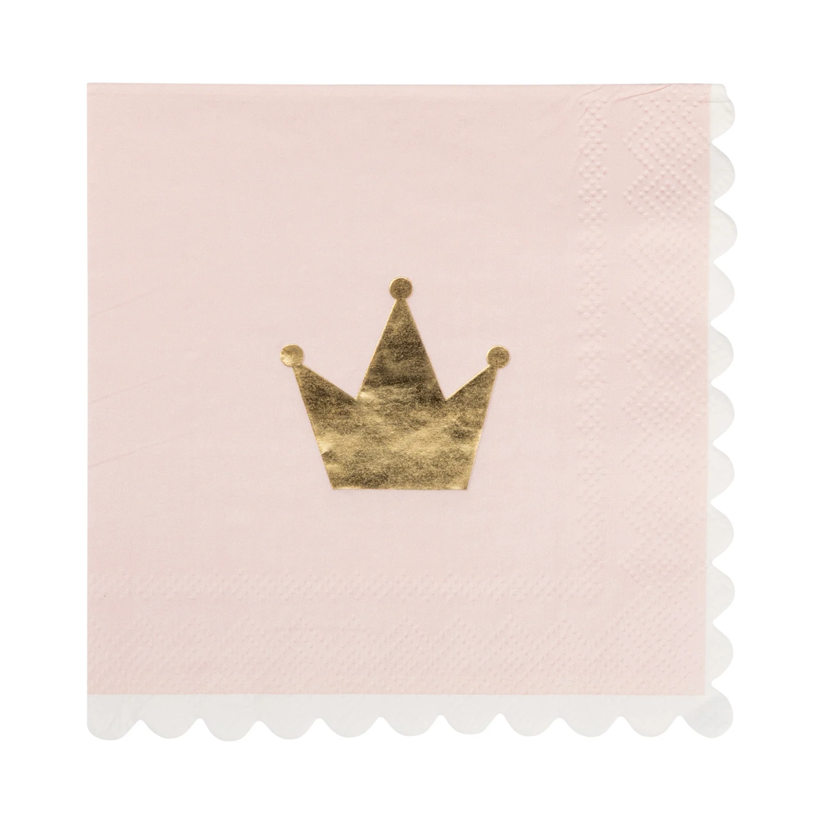 Foil Princess Crown Cocktail Napkin