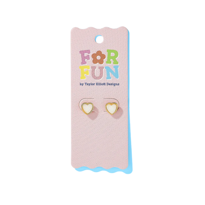 Cammie Heart Studs