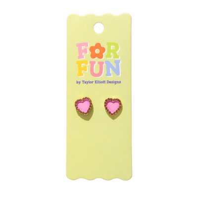 Harper Purple Heart Studs