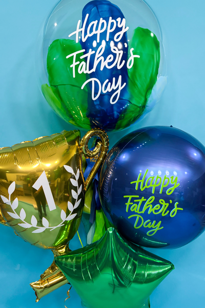 GLOBO BURBUJA HAPPY FATHER'S DAY + ORBZ + TREFEO