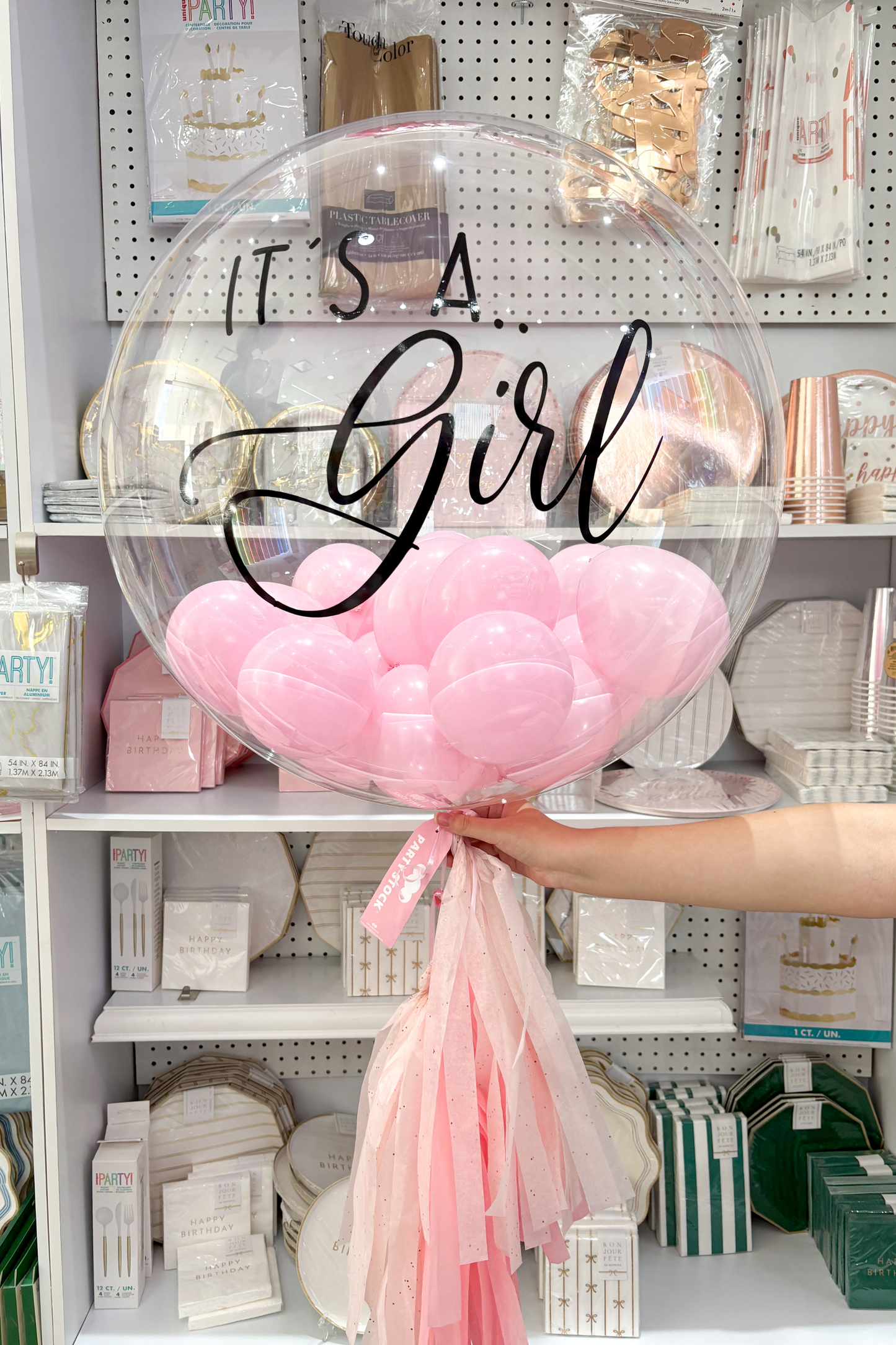 GLOBO BURBUJA ITS A GIRL