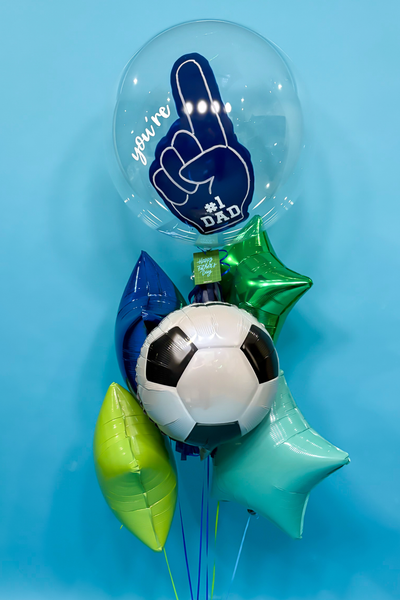 GLOBO BURBUJA #1 DAD + ESTRELLAS