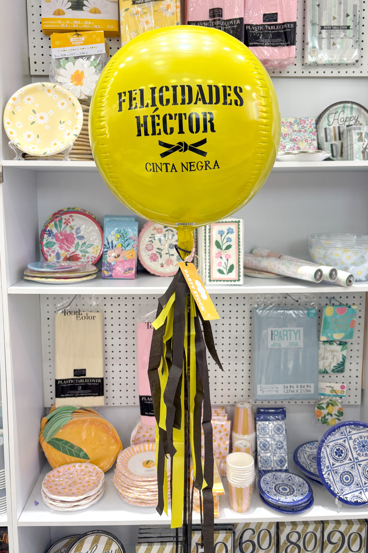 GLOBO ESFERA CINTA NEGRA