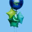 GLOBO ESFERA HAPPY FATHER'S DAY + ESTRELLAS