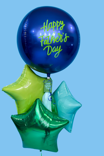 GLOBO ESFERA HAPPY FATHER'S DAY + ESTRELLAS