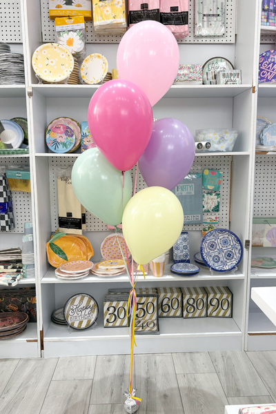 GLOBOS LATEX EN PASTEL COLORS