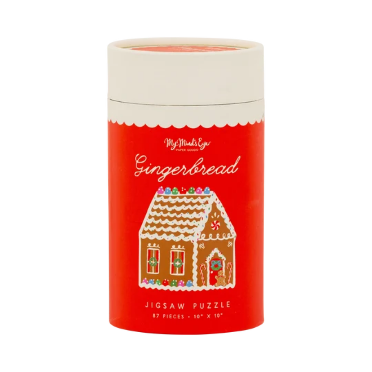 Gingerbread House Shaped Jigsaw Puzzle